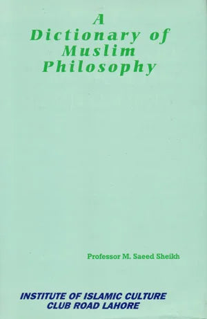 A Dictionary of Muslim Philosophy