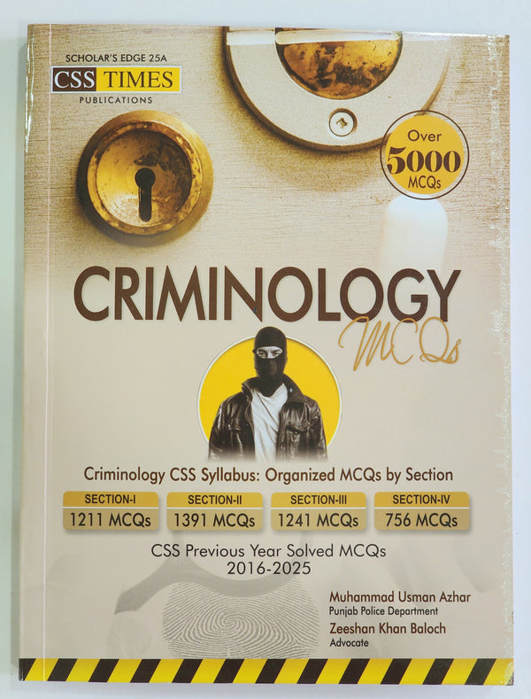 Criminology MCQs Over 5000 MCQs Solved Past Papers MCQs