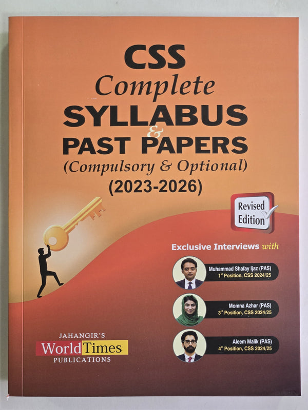 CSS Complete Syllabus and Past Papers (Compulsory and Optional) 2023-2026