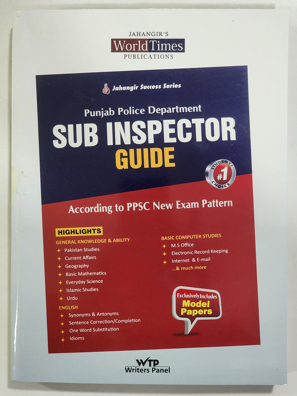 Sub Inspector Guide Punjab Police Department jahangir Success Series
